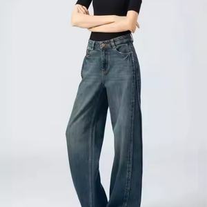 Jeans Casuales de Mujer, Estilo 2025, Cintura Alta/Baja, Corte Acampanado, Transpirables, Elásticos, con Bloques de Color, Talla Personalizable - Product Image 3