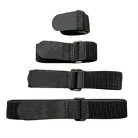 Bande d'adhérence durable réutilisable réglable coloré Double face élastique en nylon crochet et boucle sangle attache de câble