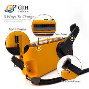 Đài phát thanh đa năng ngoài trời di động 2000, sóng ngắn AM FM, tích hợp đèn pin LED, sạc năng lượng mặt trời, sạc khẩn cấp, sử dụng tay quay, hỗ trợ NOAA - Product Image 4