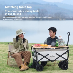 Bán buôn Heavy Duty Gấp Cắm Trại toa xe giỏ hàng | 225kg + Công suất, tất cả các địa hình bánh xe, đa sử dụng giỏ hàng tiện ích - Product Image 4