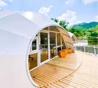 Tente de luxe en forme de goutte d'eau pour complexe hôtelier, site panoramique, bord de lac, bord de mer, thème célébrité d'Internet, modèle chinois non mobile Q1