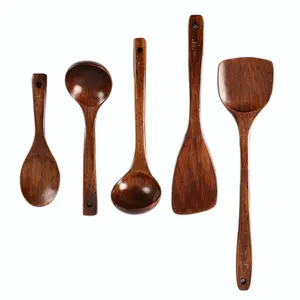 Unique Serving Cookware Eco Friendly Organic Natural Wooden Home Kitchen Utensils Spoon