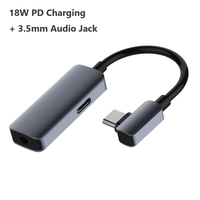 Adaptateur pour écouteurs CAS02, prise casque 3,5 mm et port de charge Type C, séparateur d'écouteurs 2 en 1 pour smartphones USB C, PC