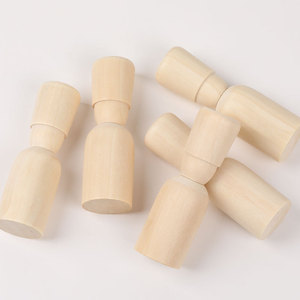 Figura de madera de color natural, 27x85mm, muñeco pintado DIY, adorno decorativo para niños, manualidades. - Product Image 2