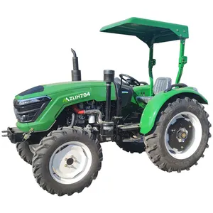 Tracteur agricole 70hp avec chargement frontal 70 Ps Traktor Tracteur étroit 4x4 Tracteur 70 Ch 4wd Farm Trator 70hp