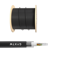 Cable de Fibra Óptica FTTH de 2 Km, GJYXCH, con Refuerzo, 2*5mm