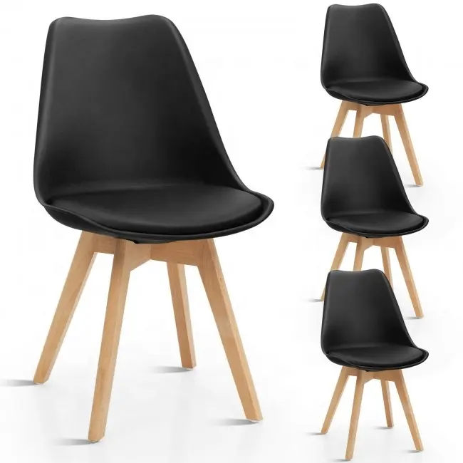 Armação de madeira preta para sala de jantar, cadeira de madeira simples design em 2023 estilo nórdico para móveis domésticos