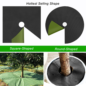 Chiều rộng 10cm đến 240cm thoáng khí giảm nhiệt độ bề mặt vải địa kỹ thuật nông nghiệp PP vật liệu không dệt Weed Vòng mat - Product Image 2