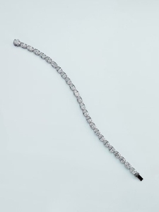 Exquisite Round Lab Grown Diamond Tennis Bracelet 10K Solid Gold <strong>Line</strong> Diamond Bracelet Gift for Her - Product Image 4