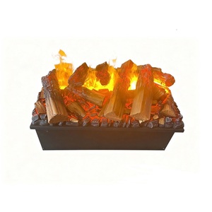 Cheminée électrique d'endroit du feu, bois de cheminée brûlant, cheminée de bureau - Product Image 1