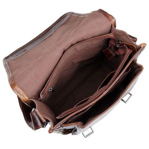 Bolso Mensajero Clásico de Cuero Marrón <span class=keywords><strong>con</strong></span> Logotipo Personalizado, Bolso Lateral de Piel de Becerro Casual para <span class=keywords><strong>Hombre</strong></span>, Bolso de Hombro de Cuero para <span class=keywords><strong>Hombre</strong></span> <span class=keywords><strong>con</strong></span> Dos Correas Delanteras - Product Image 6