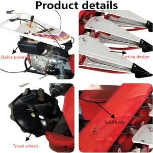 آلة حصاد الأرز الصغيرة الفعالة، مكون أساسي، حاصدة بثلاثة صفوف، محرك ديزل، مناسبة للأراضي الزراعية والجبال - Product Image 4