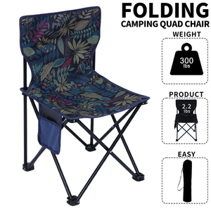 Silla Plegable Portátil Resistente a la Intemperie y al Óxido para Jardín y Pesca, con Marco de Hierro y Tela Oxford, para Exteriores, Resistente, para Camping y Viajes, Compacta - Product Image 2