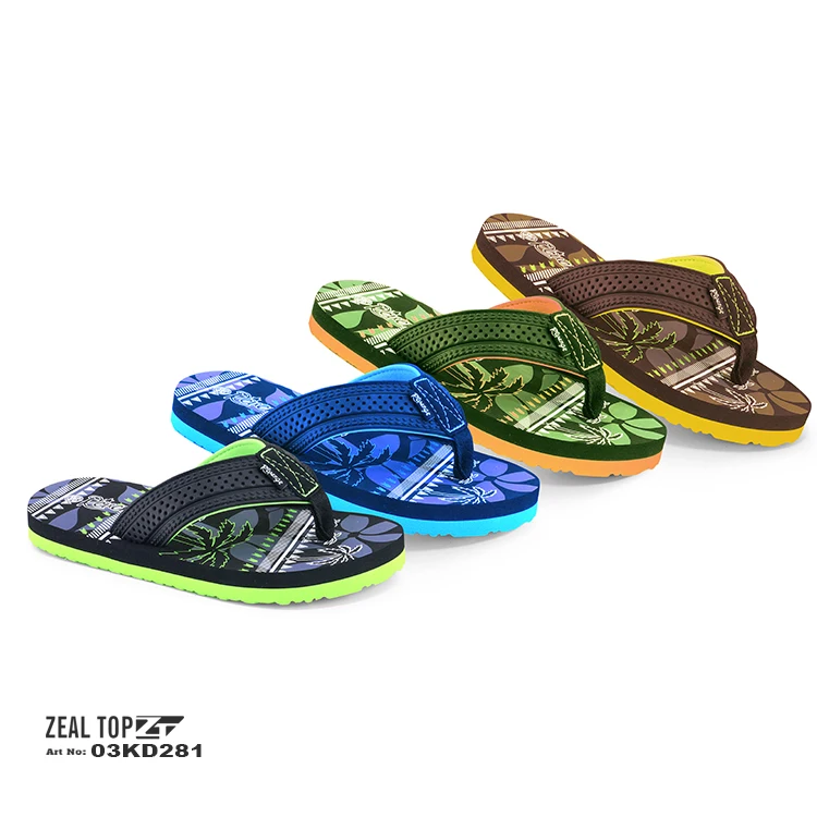 New Printing Design EVA Children Slippers Flip Flops Child Kids Boys Summer Beach Flip Flop Slipper Children