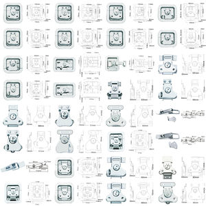 Mayoristas Flight case Butterfly Lock Air Box Cubierta incorporada Ring Lock Performance Box Prop Box Accesorios Hebilla Lock <span class=keywords><strong>Nahui</strong></span> - Product Image 6