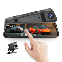 AOEDI AD-813 Caméra de bord à double objectif Rétroviseur de véhicule Moniteur DVR Écran d'interface de boîte automatique Android Affichage CarPlay de voiture