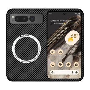 Best Seller için Ultra ince hafif dayanıklı karbon <span class=keywords><strong>Fiber</strong></span> doku koruyucu durumlarda <span class=keywords><strong>Google</strong></span> kat manyetik buzlu kap telefon kapağı - Product Image 1