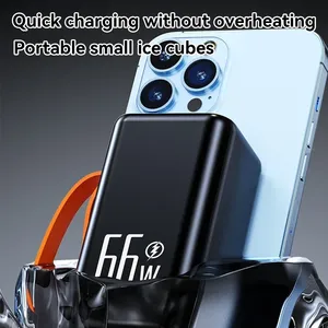 มินิพาวเวอร์แบงค์ <span class=keywords><strong>50000mAh</strong></span> แบบสองทิศทาง 66W ชาร์จเร็วพาวเวอร์แบงค์แบบพกพาเครื่องชาร์จแบตเตอรี่ภายนอกสำหรับไอโฟน เสี่ยวมี่ หัวเว่ย - Product Image 4