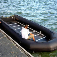 Yacht de sport pour 36 personnes de 8 mètres Bateaux gonflables ASM-800 de sol en aluminium Ponton électrique à flotteur Tube Fabrication soudée à vendre
