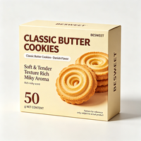 Boîte à biscuits en carton blanc écologique, livraison express 72H, emballage de boulangerie recyclable