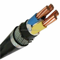 3 Fase Swa subterráneo 4 Core 25mm 35mm 50mm blindado 0,6 1kv Cu Xlpe Swa de Pvc Cable de alimentación