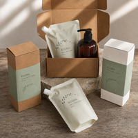Carton d'expédition gaufré personnalisé OEM en gros, épaissi, écologique, recyclable, haut de gamme, portable, pour emballage de cosmétiques et de produits de toilette