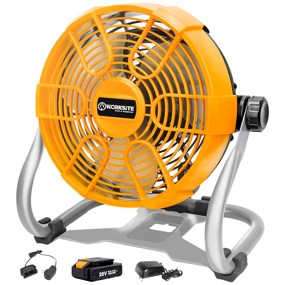 WORKSITE под заказ 20V беспроводной вентилятор для работы портативный литий-ионный аккумулятор компактный вентилятор для работы