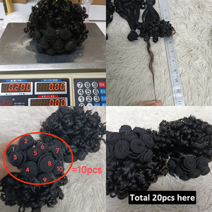 Letsfly - Extensiones de Cabello Rizado Natural Brasileño Remy, Cabello Humano Virgen al Por Mayor, 12 Pulgadas - Product Image 4