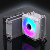 Lovingcool populaire 4 caloducs Cpu refroidisseur ventilateur 90mm Intel Cpu refroidisseur 3pin lumière interne Cpu ventilateur de refroidissement Rgb