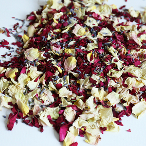 Pétales de rose séchés en gros, écologiques, bricolage, rentrée scolaire, parfumés naturellement, blancs, biologiques, véritables fleurs séchées en vrac Zheng - Product Image 3