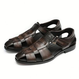 Chaussures décontractées pour hommes, style britannique, en cuir de veau, brogues, fabrication Goodyear, bout rond rétro, faites à la main - Product Image 5