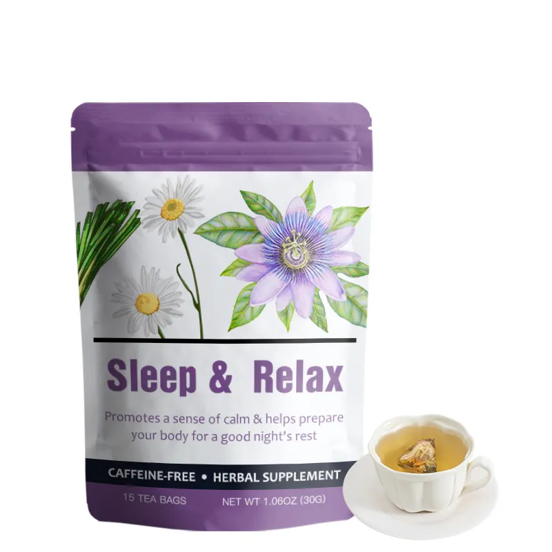 Private Label natural night time sleep well organic Chamomile Relax Herbal Tea