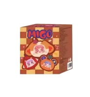 Boîte aveugle pour bébé à trois ornements poupée figurine fille cadeau bébé à trois migo boîte aveugle en peluche de cirque de rêve