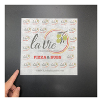Papier d'emballage alimentaire résistant à la graisse imprimé sur mesure Papier silicone sulfurisé Emballages de hamburger Papier de cuisson