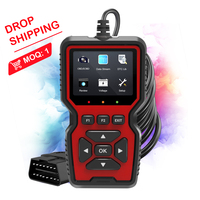 OBDII V519 Herramienta de diagnóstico de coche de mano Lector de código de falla Escáner de diagnóstico universal para todos los coches de protocolo OBD II desde 1996