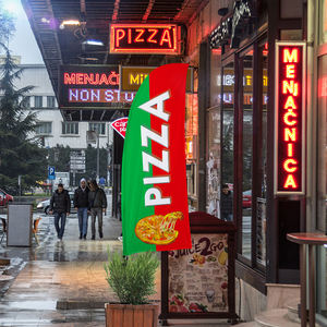 ชุดเสาธงขนนกพิมพ์ลายแบบสปอร์ตชุดพิซซ่าพิมพ์ดิจิตอลวัสดุอลูมิเนียมพับได้พกพาได้ - Product Image 6