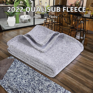 Manta de Felpa Tejida de Poliéster 100% Gris de 50x60 Pulgadas, Personalizada con Impresión Qualisub 2022, Ecológica, para las Cuatro Estaciones - Product Image 3