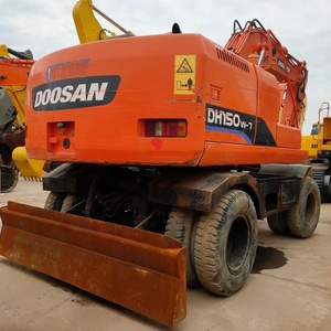 Excavadora de Ruedas Hidráulica Usada Doosan DH150W-7 de 15 Toneladas, Motor Isuzu de 71kw, Bomba de Cucharón de 0.75m, Modelo 2018-2022, Origen Corea, en Venta - Product Image 6