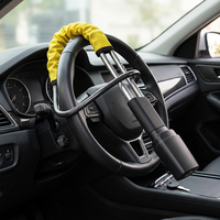 Verrou de volant universel en acier, câble antivol, verrouillage par câble métallique avec 2 clés pour voiture, SUV, camion