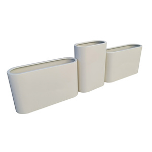 Vaso Ovale Grande Bianco Versatile Stile Shabby Chic <span class=keywords><strong>per</strong></span> <span class=keywords><strong>Piante</strong></span> <span class=keywords><strong>Grasse</strong></span> e Tropicale, Vaso da Fiori Alto Verniciato a Polvere - Vendita all'Ingrosso - Product Image 6