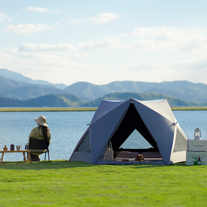 Tente de <span class=keywords><strong>camping</strong></span> transparente en PVC pour une personne, quatre saisons, imperméable, en forme de dôme géodésique, pour une nuit étoilée - Product Image 2