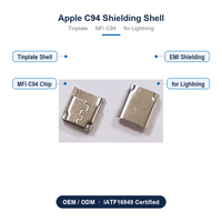 Carcasa Metálica de Estaño para Conector C94, Cubierta de Protección EMI para Cable de Carga USB Tipo-C de 8 Pines, Fábrica de Ensamblaje
