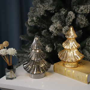 Verre de noël de haute qualité arbre de noël chine <span class=keywords><strong>maison</strong></span> neige décorations d'arbre de noël - Product Image 2