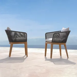 Rattan Stapelbare Stühle im Freien Pool Lounge Hotel Villa Garden Bistro Balkon Stuhl