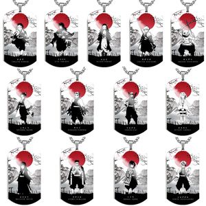 Kalung Anime Jepang liontin logam kalung pembunuh Iblis kartun keren ornamen tag anjing sesuai pesanan grosir rantai Widget - Product Image 2