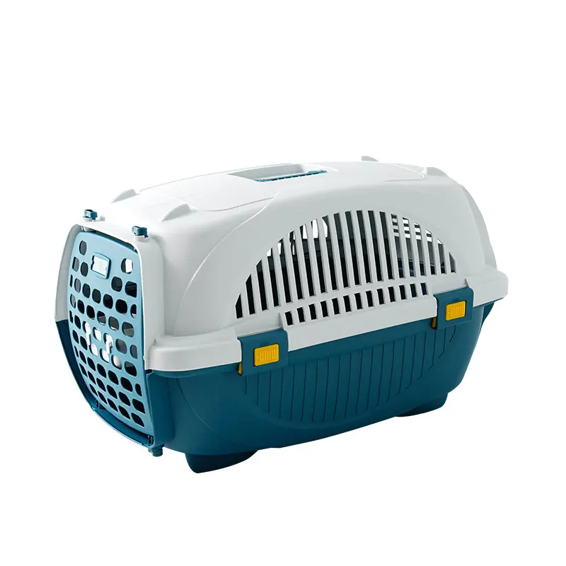 चीन Facoty Wholesales पालतू बिल्ली वाहक बैग पोर्टेबल कुत्ते वाहक प्लास्टिक वाहक सूटकेस पर ले जाने-