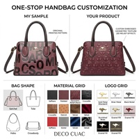 Sac fourre-tout en cuir PU personnalisé avec logo imprimé, pour femme, motif lettres, été automne, imperméable, sac de shopping, vente en gros