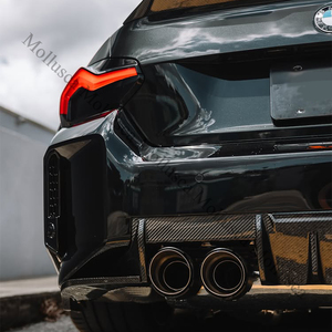 Pour M2 G87 : Spoiler en fibre de carbone véritable, lèvre avant, diffuseur arrière, jupes latérales, calandre avant, cadre de phare antibrouillard - Product Image 6