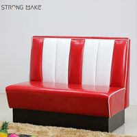 Ensemble de table et de chaises en cuir durable, commercial et américain de conception personnalisée Ensemble de banquette de restaurant de style campagnard pour hôtel