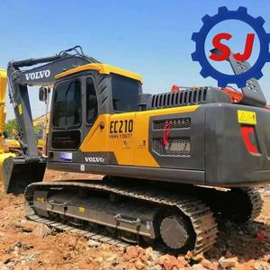 Excavadora usada Volvo EC210 de bajo precio, excavadora hidráulica de cadenas de tamaño mediano, 21 toneladas, en stock para la venta. - Product Image 2